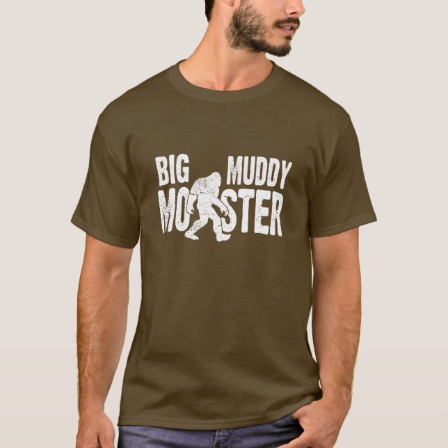 Grand T-shirt boueux de monstre (Devant)