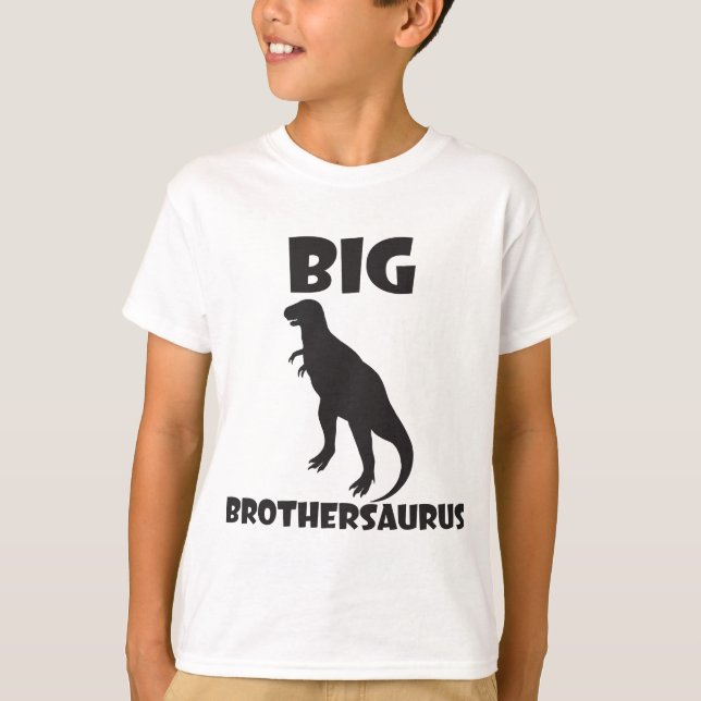 Grand T-shirt de dinosaure de Brothersaurus (Devant)