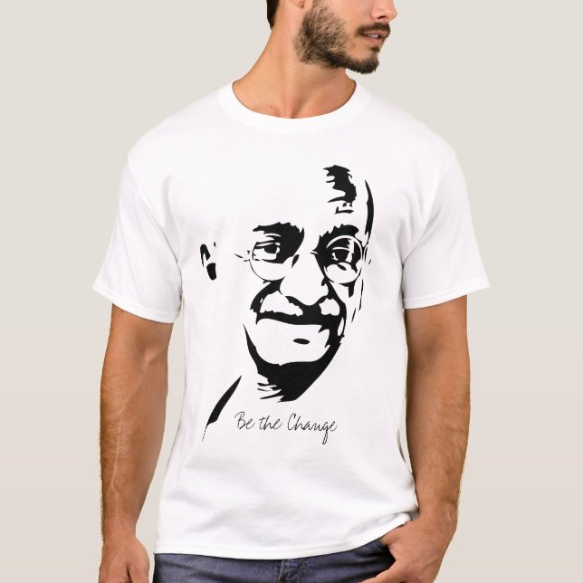 Grand T-shirt de Mahatma Gandhi (Devant)