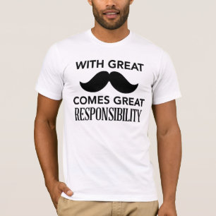 Grand T-shirt de moustache pour la fête des père