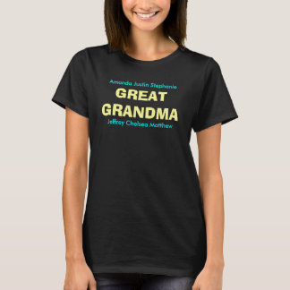 GRAND T-shirt GRANDMA personnalisable