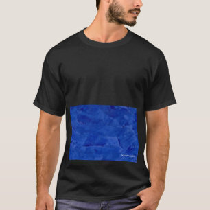 Grand T-shirt graphique bleu foncé gras
