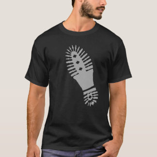 Grand) T-shirt gris de Bootprint (