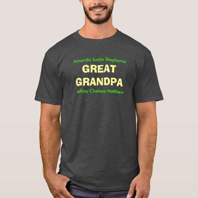GRAND T-shirt personnalisable GRANDPA (Devant)