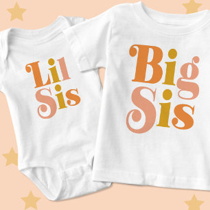 Grand T-Shirt Rétro pour Bébé Soeur