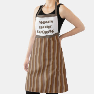 Grand tablier de Cuisine Brown à rayures pour mama