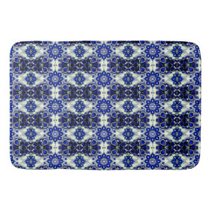 Grand tapis de bain avec Bleu Blanc Couleurs