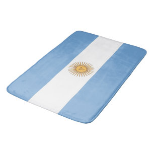 Grand tapis de bain avec drapeau d'Argentine