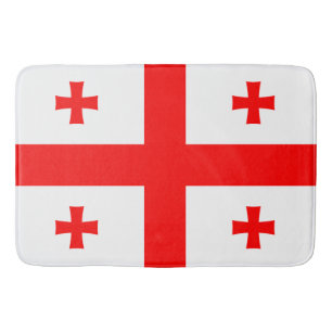 Grand tapis de bain avec drapeau de Géorgie