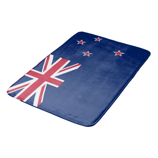 Grand tapis de bain avec drapeau de la Nouvelle-Zé (Angle)