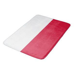 Grand tapis de bain avec drapeau de Pologne