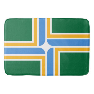 Grand tapis de bain avec drapeau de Portland