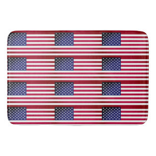 Grand tapis de bain avec drapeau des Etats-Unis