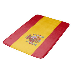 Grand tapis de bain avec drapeau d'Espagne