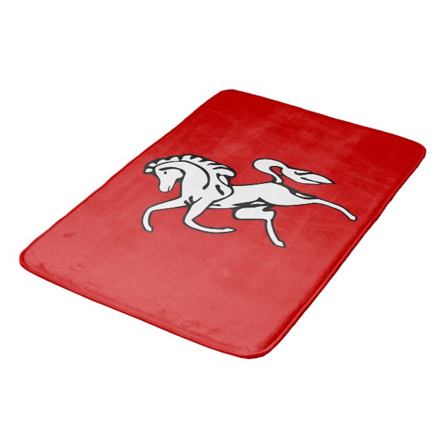 Grand tapis de bain avec drapeau du comté de Kent (Angle)