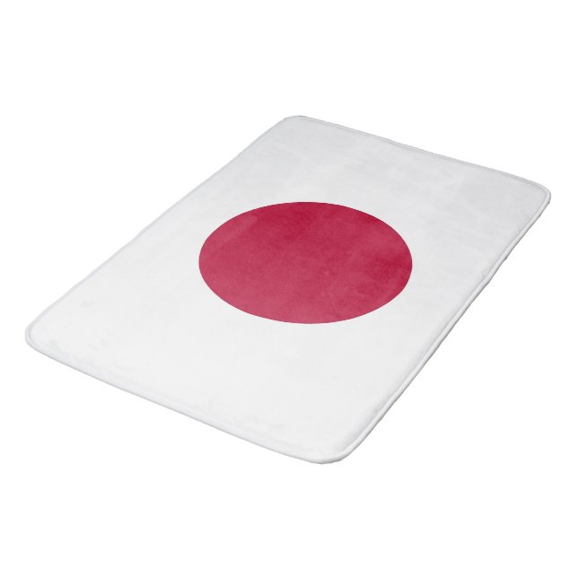Grand tapis de bain avec drapeau du Japon (Angle)