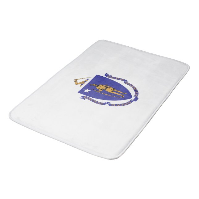Grand tapis de bain avec drapeau du Massachusetts, (Angle)