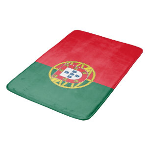 Grand tapis de bain avec drapeau du Portugal