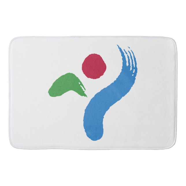 Grand tapis de bain avec le drapeau de Séoul, Coré (Devant)