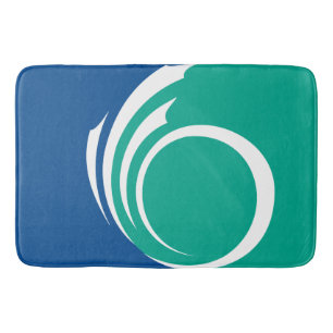 Grand tapis de bain avec le drapeau d'Ottawa, Cana