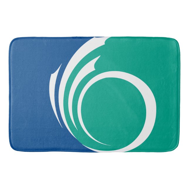 Grand tapis de bain avec le drapeau d'Ottawa, Cana (Devant)