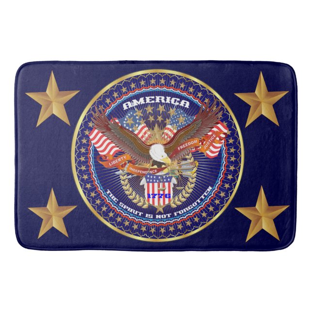 Grand tapis de bain patriotique 24" x 36" (Devant)