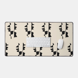 Grand Tapis de Bureau "Abstrait Dual Face"