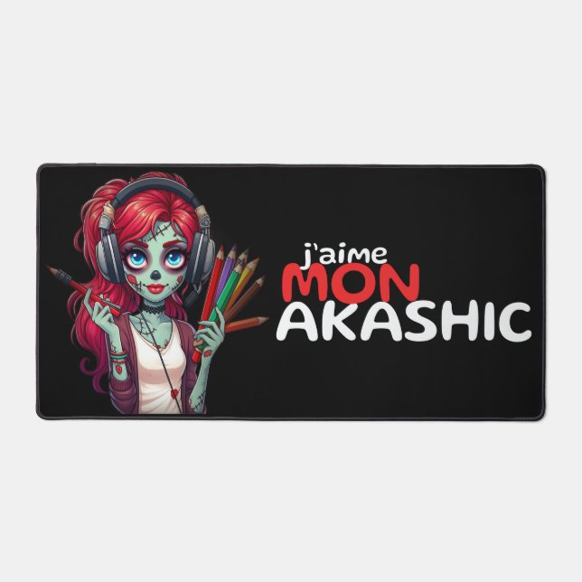 Grand Tapis de souris | Zombie ElodieRech (Recto)