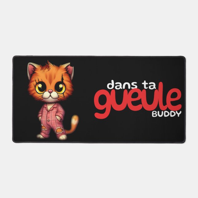 Grand Tapis de souris | Zombie Minou (Recto)