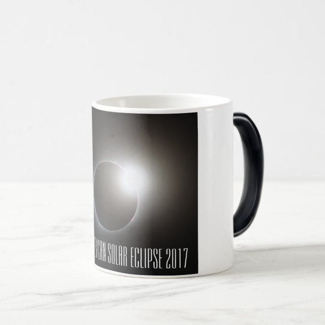 Grand tasse Morphing de l'éclipse solaire 2017 (Devant droit)