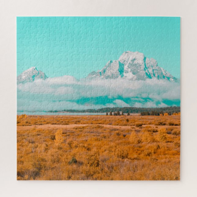 Grand Teton en automne puzzle (Vertical)