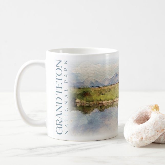 Grand Teton National Park Coffee Mug (Avec donut)
