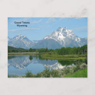 Grand Tetons, carte postale du Wyoming