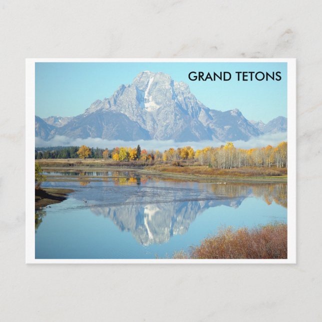 Grand Tetons en automne - Carte postale (Devant)