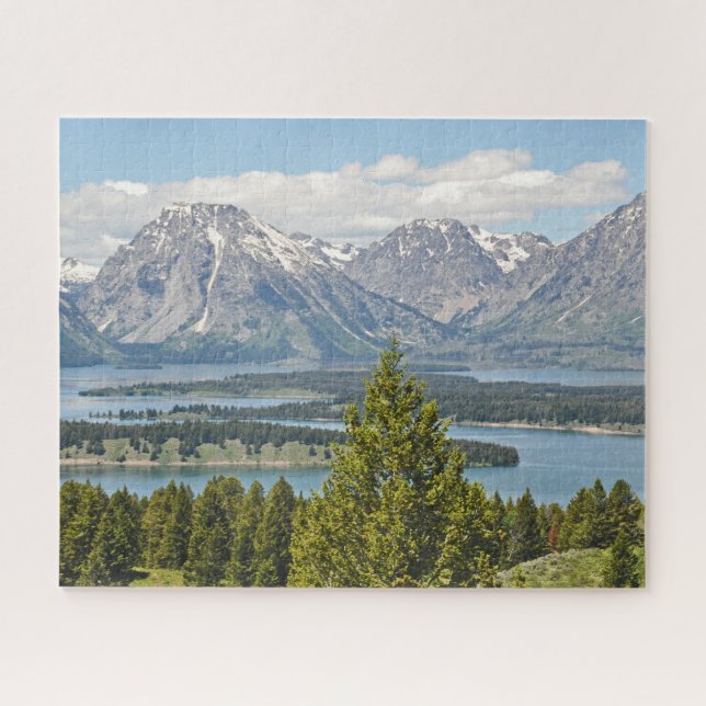 Grand Tetons Vue Pittoresque Puzzle de conception (Horizontal)