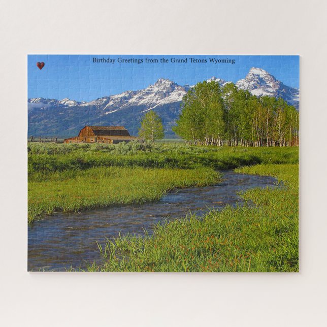 Grand Tétons Wyoming Jigsaw Puzzle (Horizontal)