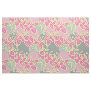 grand tissu motif moderne en feuille, bourgeon et