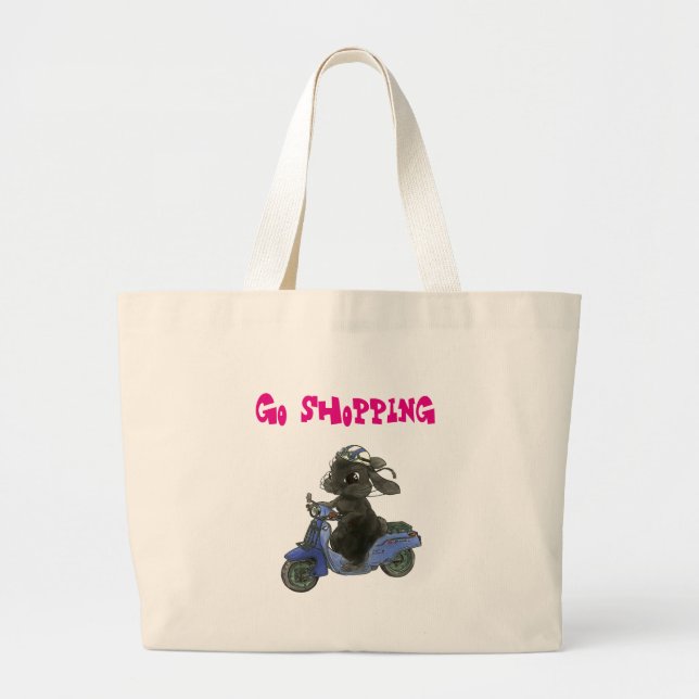 GRAND TOTE BAG ウサギのバイク　バッグ (Devant)
