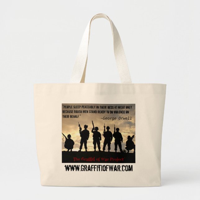 Grand Tote Bag 101st 320th F/A_BatteryB aéroporté (Devant)