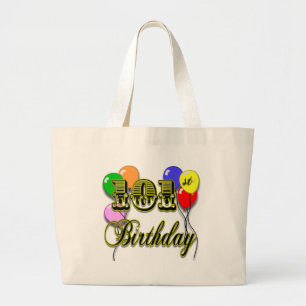 Grand Tote Bag 101st Anniversaire avec des ballons