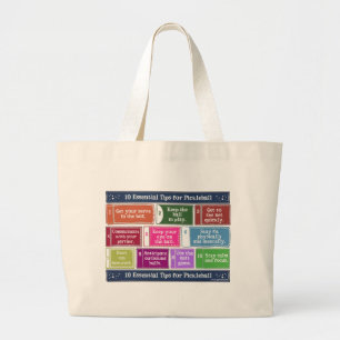 Grand Tote Bag 10 bouts essentiels pour Pickleball