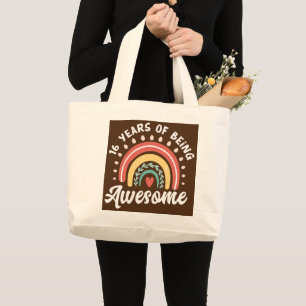 Grand Tote Bag 16 Ans Fille Anniversaire 16e Être génial
