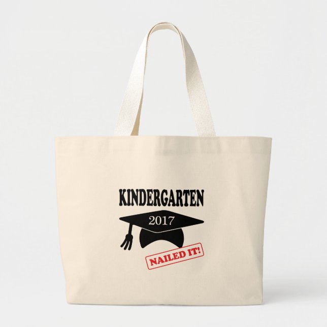 Grand Tote Bag 2017 La maternelle L'A Cloué (Devant)