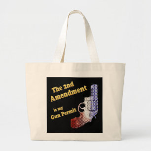 Grand Tote Bag 2ème laiss d'arme à feu d'amendement