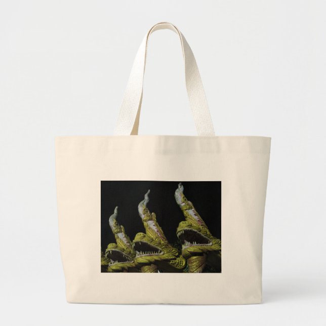 Grand Tote Bag 3 Nagas la nuit (Devant)