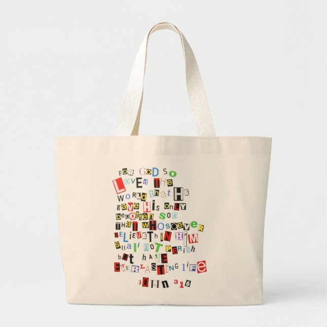 Grand Tote Bag 3h16 de John (Devant)