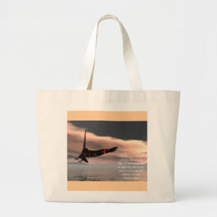 Grand Tote Bag 40:28 d'Isaïe de vers de bible - 31 avec Eagle