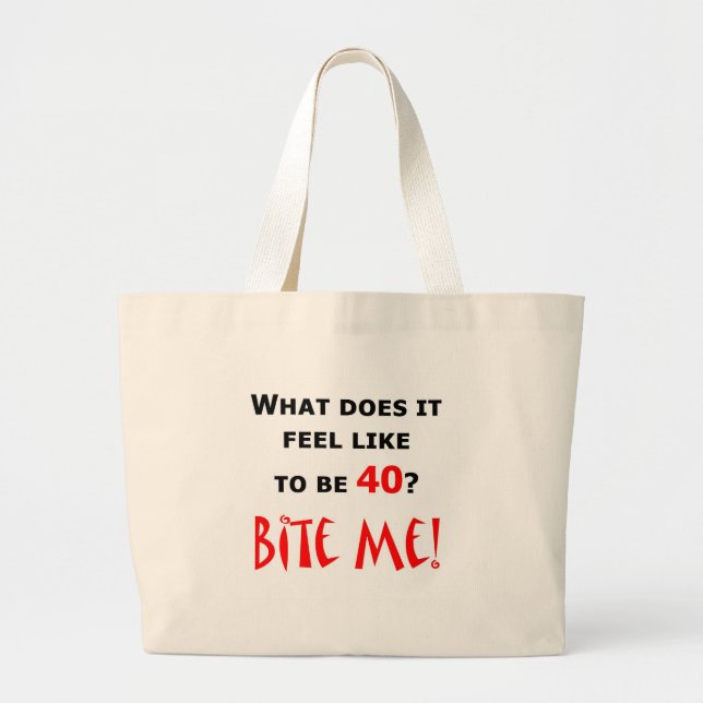 Grand Tote Bag 40 mordez-moi ! (Devant)