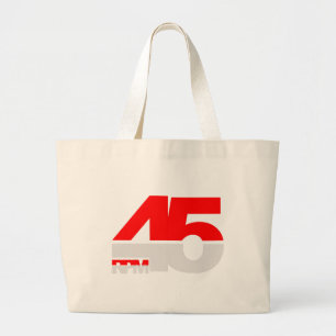 Grand Tote Bag 45 t/mn - Jockey de disque de Tourne-disque de
