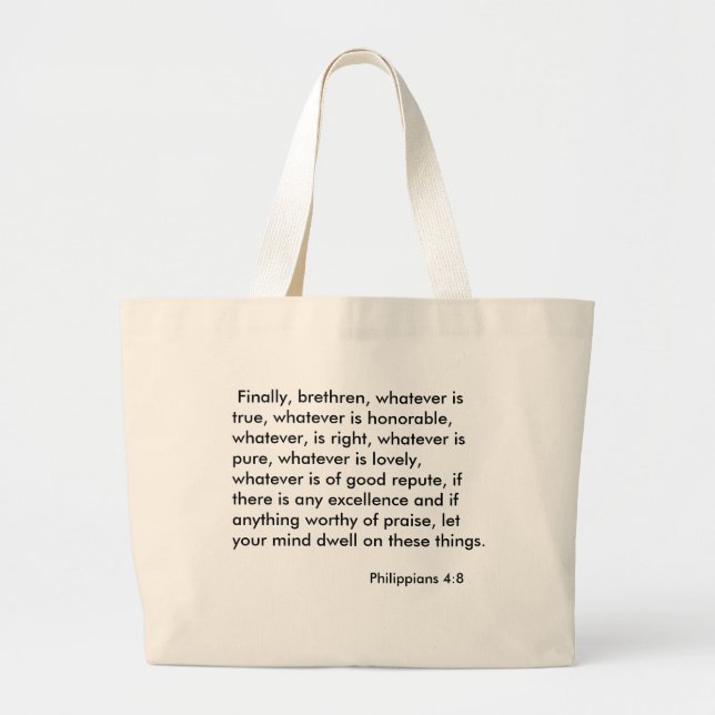 Grand Tote Bag 4:8 de Philippiens (Devant)